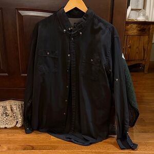 Van Heusen Black Traveler Shirt